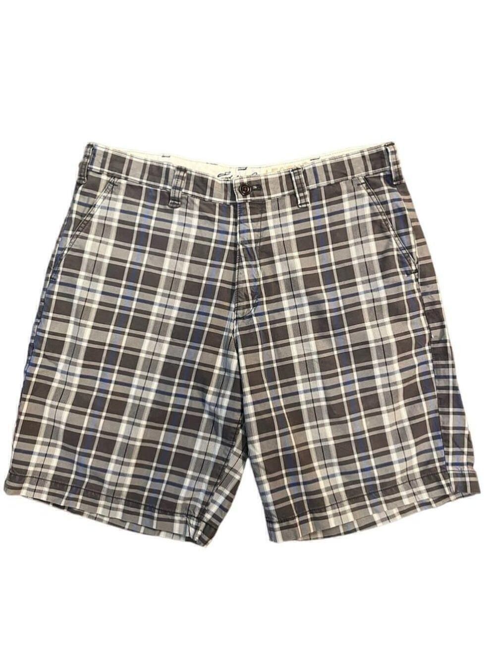 Eddie Bauer Legend Wash Plaid Shorts - Size 36